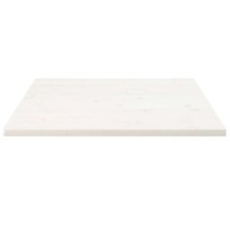 Berkfield Home Table Top White 90x90x2.5 cm Solid Wood Pine Square - thumbnail 3