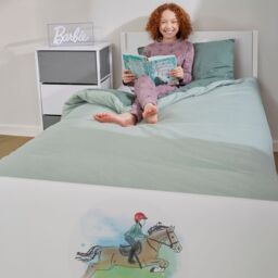 Liberty House Toys Kids White Single Bed - Horse Rider - thumbnail 3