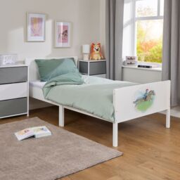 Liberty House Toys Kids White Single Bed - Horse Rider - thumbnail 2