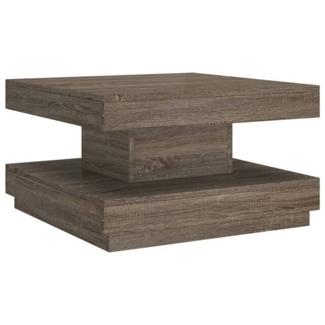 Berkfield Home Coffee Table Grey 60x60x35 cm MDF - Size: 60 x 60 x 35 cm - image 1