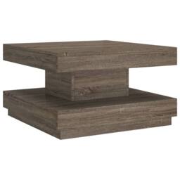 Berkfield Home Coffee Table Grey 60x60x35 cm MDF - Size: 60 x 60 x 35 cm - thumbnail 1