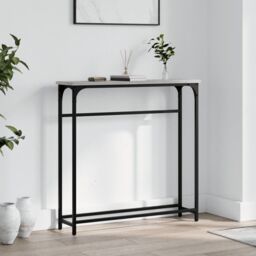 Berkfield Home Console Table Grey Sonoma 75x19.5x75 cm Engineered Wood - thumbnail 1