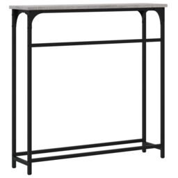 Berkfield Home Console Table Grey Sonoma 75x19.5x75 cm Engineered Wood - thumbnail 6