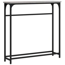 Berkfield Home Console Table Grey Sonoma 75x19.5x75 cm Engineered Wood - thumbnail 2