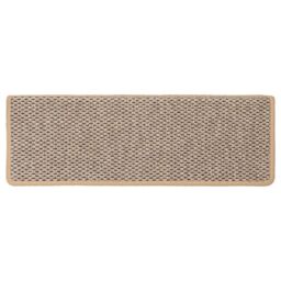 Berkfield Home Stair Mats Self-adhesive Sisal-Look 15 pcs 65x21x4 cm Light Beige - Size: Medium - thumbnail 6