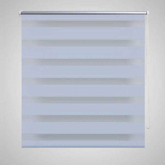 Berkfield Home Zebra Blind 140 x 175 cm White - image 1