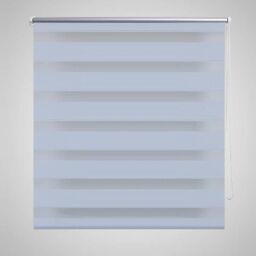 Berkfield Home Zebra Blind 140 x 175 cm White