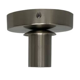 First Choice Lighting Set of 2 Cynthia - Satin Nickel Ceiling Flush Lights for Shades in Silver - thumbnail 2