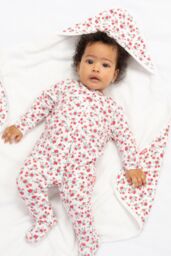 Kite Women's Baby Rosey Posey Cuddle Wrap in Cream - thumbnail 3