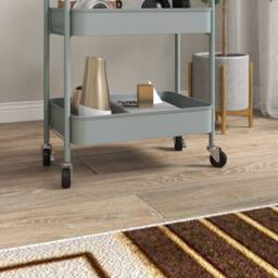 Wyld Haus Ravito Fari Light Blue 3 Tier Steel Storage Trolley - thumbnail 9