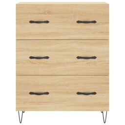 Berkfield Home Sideboard Sonoma Oak 69.5x34x90 cm Engineered Wood in Brown - thumbnail 5