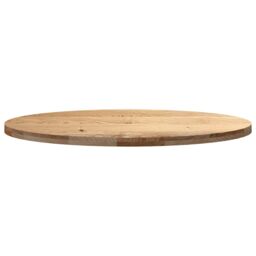 Berkfield Home Table Top 120x60x4 cm Solid Wood Oak Oval in Brown - Size: 120 x 60 x 4 cm - thumbnail 5