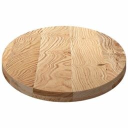 Berkfield Home Table Top 120x60x4 cm Solid Wood Oak Oval in Brown - Size: 120 x 60 x 4 cm - thumbnail 6