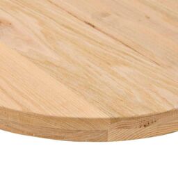 Berkfield Home Table Top 120x60x4 cm Solid Wood Oak Oval in Brown - Size: 120 x 60 x 4 cm - thumbnail 8