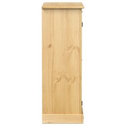 Berkfield Home Shoe Cabinet Corona 86x38.5x108 cm Solid Wood Pine in Brown - thumbnail 5
