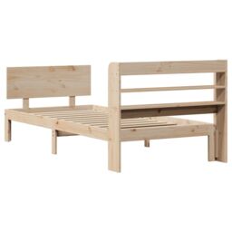 Berkfield Home Bed Frame with Headboard without Mattress 90x200 cm in Brown - thumbnail 6