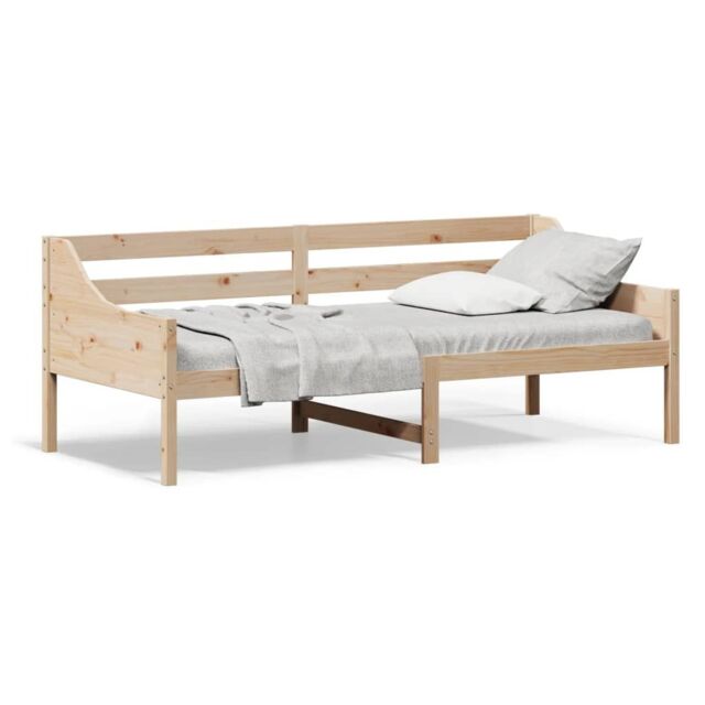Berkfield Home Day Bed without Mattress 90x200 cm Solid Wood Pine in Brown - image 1