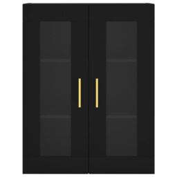 Berkfield Home Wall Mounted Cabinets 2 pcs Black Engineered Wood - thumbnail 6