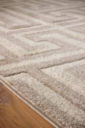 Origin Greek Key Taupe/Beige in Taupe - Size: 80 cm x 150 cm - thumbnail 4