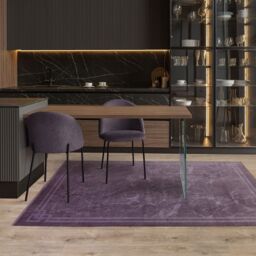 The Rug Shop UK Purple Luxurious Modern Easy to clean Machine Made Abstract Area Rug - Size: 200 cm x 290 cm - thumbnail 2