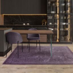 The Rug Shop UK Purple Luxurious Modern Easy to clean Machine Made Abstract Area Rug - Size: 200 cm x 290 cm - thumbnail 4
