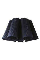 ValueLights Jemima Pleated Scalloped Easy Fit Lamp Shade in Dark Navy - thumbnail 6