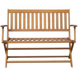 Berkfield Home Garden Bench 120 cm Solid Acacia Wood in Brown - thumbnail 1