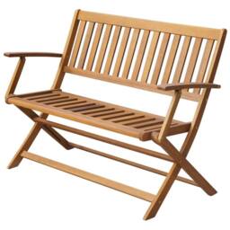 Berkfield Home Garden Bench 120 cm Solid Acacia Wood in Brown - thumbnail 2