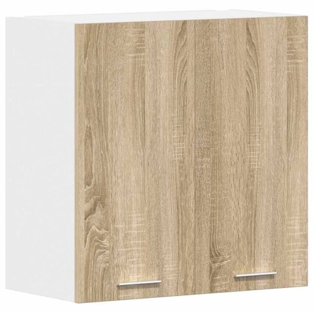 Berkfield Home Hanging Cabinet Lyon Sonoma Oak 60x31x60 cm Engineered Wood in Light Tan - Size: 60 x 31 x 60 cm - image 1