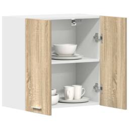 Berkfield Home Hanging Cabinet Lyon Sonoma Oak 60x31x60 cm Engineered Wood in Light Tan - Size: 60 x 31 x 60 cm - thumbnail 4