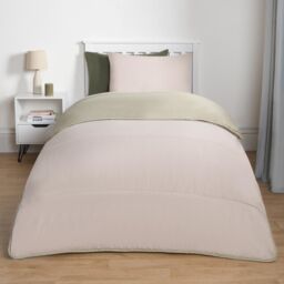 OHS Soft Coverless 10.5 TOG Duvet Set Pillowcase Quilted Cover in Pale Green - Size: Single - thumbnail 5