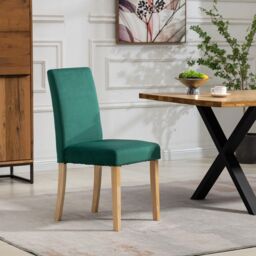Artemis Home Maiolo Velvet Dining Chairs - Set of 2 in Green - thumbnail 3
