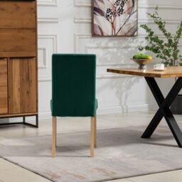 Artemis Home Maiolo Velvet Dining Chairs - Set of 2 in Green - thumbnail 6