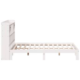 Berkfield Home Bookcase Bed without Mattress White 180x200cm Solid Wood Pine - Size: Super King - thumbnail 5