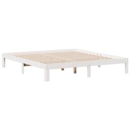 Berkfield Home Bookcase Bed without Mattress White 180x200cm Solid Wood Pine - Size: Super King - thumbnail 8