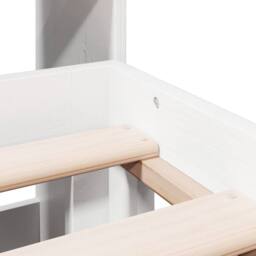 Berkfield Home Bookcase Bed without Mattress White 180x200cm Solid Wood Pine - Size: Super King - thumbnail 9