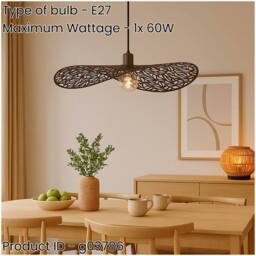 Loops Stylish Modern Bronze Pendant Ceiling Light for Elegant Indoor Spaces in Brown - thumbnail 2
