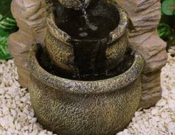 Primrose Cascading Jars Water Feature Stone Effect Indoor Outdoor Cherika 77cm - thumbnail 5