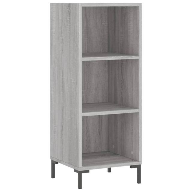 Berkfield Home Sideboard Grey Sonoma 34.5x32.5x90 cm Engineered Wood - image 1