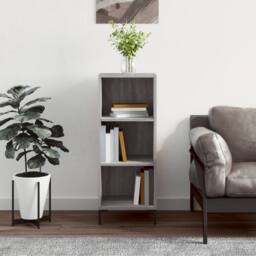 Berkfield Home Sideboard Grey Sonoma 34.5x32.5x90 cm Engineered Wood - thumbnail 2