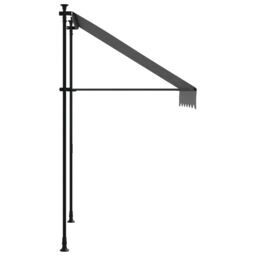 Berkfield Home Retractable Awning Anthracite 150x150 cm Fabric & Steel in Black - thumbnail 4