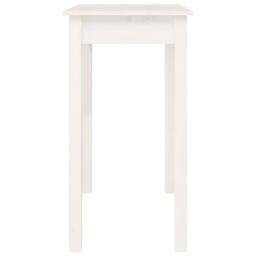 Berkfield Home Beautiful Console Table White 80x40x75 cm Solid Wood Pine - Size: 80 x 40 x 75 cm - thumbnail 6
