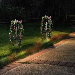 Havendro Solar Butterfly Lights LED Outdoor Garden Pathway UK - thumbnail 4