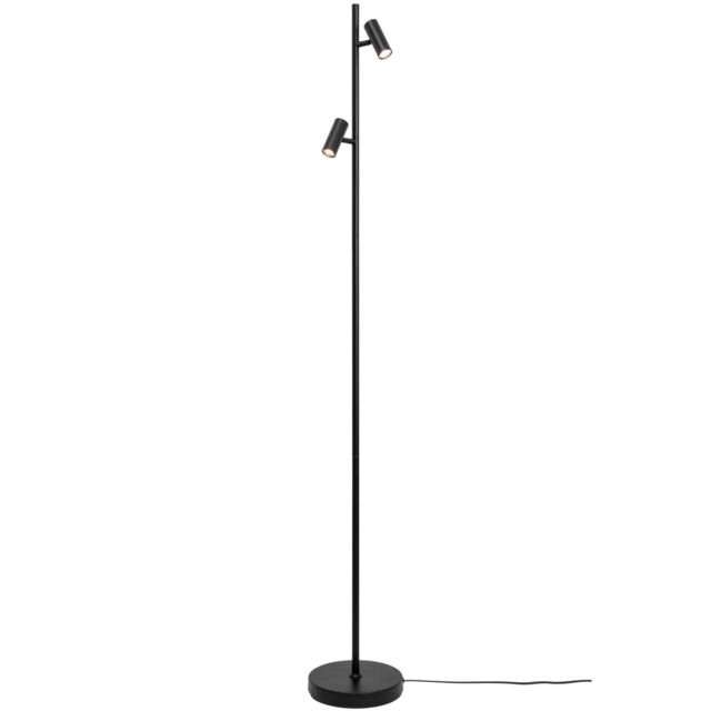 Nordlux Vintage Indoor Floor Lamp Black Metal Intergrated LED Adjustable Heads - Mains Powered, IP20 - image 1