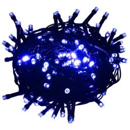 Berkfield Home Light String with 400 LEDs Blue 40 m 8 Light Effects - thumbnail 2