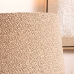 Ruma Taupe Boucle Tapered Shade for Table Lamps in Beige - Size: 16 inches - thumbnail 2