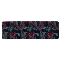 Benjamin Tate Design Leaves Of Tropical Plants Runner Rug in Natural - Size: 67 cm x 230 cm - thumbnail 1