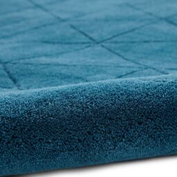 The Rug Shop UK Teal Luxurious Modern Easy to clean Machine Made Chequered Area Rug - Size: 150 cm x 230 cm - thumbnail 7