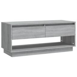 Berkfield Home TV Cabinet Grey Sonoma 102x41x44 cm Engineered Wood - Size: 102 x 41 x 44 cm - thumbnail 1