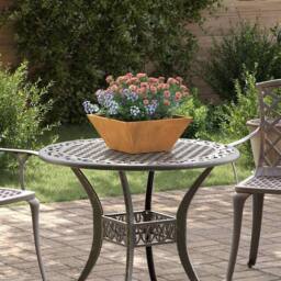 Berkfield Home Modern Garden Bowl Planters 5 pcs 35x35x15 cm Weathering Steel - Size: 35 x 35 x 15 cm - thumbnail 2